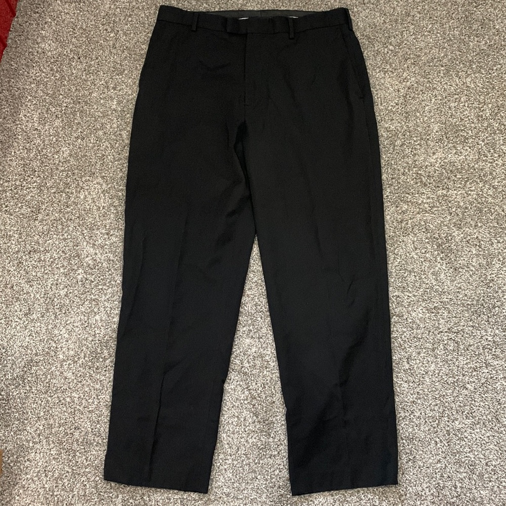 Men’s black work pants. 34x30